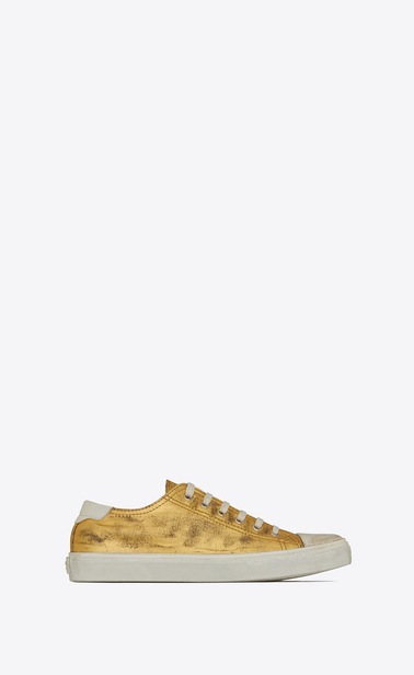 bedford sneaker in metallized canvas